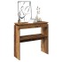 Mesa consola madera de ingeniería envejecida 80x30x102