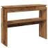 Mesa consola madera de ingeniería envejecida 80x30x102