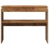 Mesa consola madera de ingeniería envejecida 80x30x102