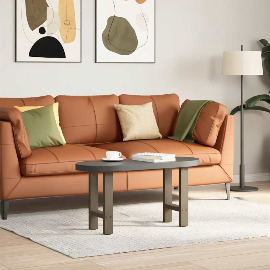 Patas para mesa de centro de acero natural 2 uds 28x(42-43)