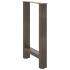 Patas para mesa de centro de acero natural 2 uds 60x(72-73)