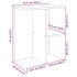 Mesitas noche 2 uds madera ingeniería gris Sonoma 46,5x29x61