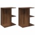 Mesitas de noche 2 uds madera de ingeniería marrón