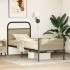 Estructura de cama sin colchón 75x190 cm madera roble