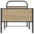 Estructura de cama sin colchón 75x190 cm madera roble