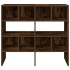Zapateros 2 uds apilables roble ahumado 89,5x30x40