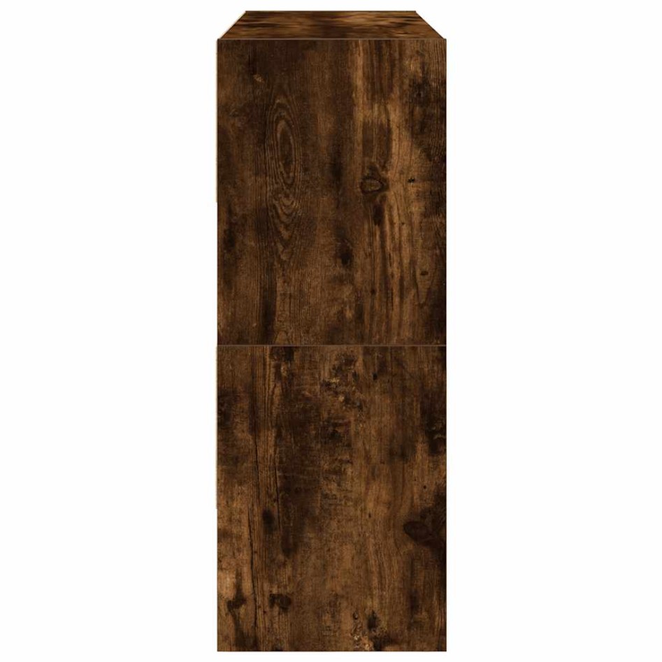 Zapateros 2 uds apilables roble ahumado 89,5x30x40