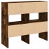 Zapateros 2 uds apilables roble ahumado 89,5x30x40