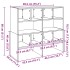 Zapateros 2 uds apilables roble ahumado 89,5x30x40
