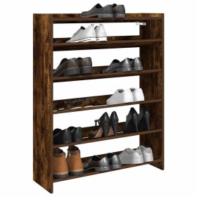 Zapatero madera contrachapada roble ahumado 80x25x100
