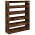 Zapatero madera contrachapada roble ahumado 80x25x100