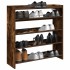 Zapatero madera contrachapada roble ahumado 80x25x81