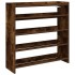 Zapatero madera contrachapada roble ahumado 80x25x81