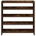 Zapatero madera contrachapada roble ahumado 80x25x81
