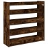 Zapatero madera contrachapada roble ahumado 80x25x81
