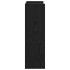 Mueble zapatero madera contrachapada negro 60x25x81