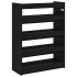 Mueble zapatero madera contrachapada negro 60x25x81