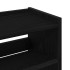 Mueble zapatero madera contrachapada negro 60x25x81