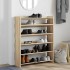 Mueble zapatero madera contrachapada roble sonoma 80x25x100