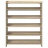 Mueble zapatero madera contrachapada roble sonoma 80x25x100