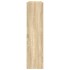 Mueble zapatero madera contrachapada roble sonoma 80x25x100
