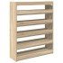 Mueble zapatero madera contrachapada roble sonoma 80x25x100
