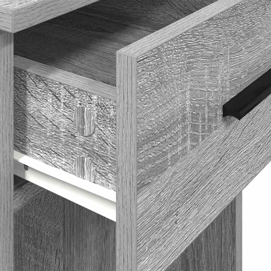 Torre de ordenador con cajón gris sonoma 35x45x77