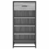 Mueble zapatero madera contrachapada gris sonoma 48x38x97,5
