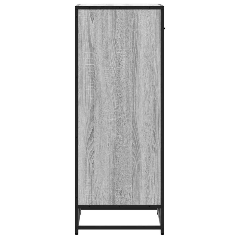 Mueble zapatero madera contrachapada gris sonoma 48x38x97,5