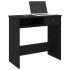 Escritorio de madera contrachapada negro 80x40x75
