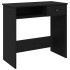 Escritorio de madera contrachapada negro 80x40x75