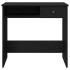 Escritorio de madera contrachapada negro 80x40x75