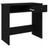 Escritorio de madera contrachapada negro 80x40x75