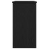 Escritorio de madera contrachapada negro 80x40x75