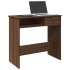 Escritorio de madera de ingeniería roble marrón 80x40x75
