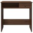 Escritorio de madera de ingeniería roble marrón 80x40x75