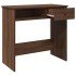 Escritorio de madera de ingeniería roble marrón 80x40x75