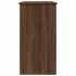Escritorio de madera de ingeniería roble marrón 80x40x75