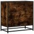 Mesita de noche roble ahumado 60x31x60 cm madera