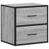 Mesita de noche de pared gris sonoma 40x31x39,5