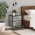 Mesita de noche de pared gris sonoma 40x31x39,5