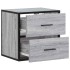 Mesita de noche de pared gris sonoma 40x31x39,5