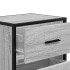 Mesita de noche de pared gris sonoma 40x31x39,5