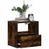 Mesitas de noche pared 2 uds color roble ahumado 40x31x39,5