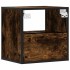 Mesitas de noche pared 2 uds color roble ahumado 40x31x39,5