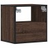 Mesitas de noche pared 2 uds color roble marrón 40x31x39,5
