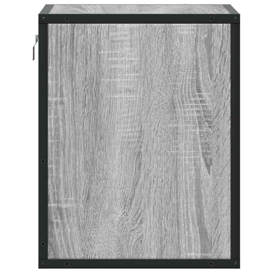 Mesitas de noche de pared 2 unidades gris sonoma 40x31x39,5