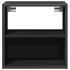 Mesitas de noche de pared 2 unidades negra 40x31x39,5