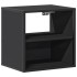 Mesitas de noche de pared 2 unidades negra 40x31x39,5