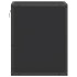 Mesitas de noche de pared 2 unidades negra 40x31x39,5